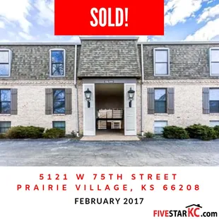 5121 W. 75th Street, Prairie Village, KS 66208 Subdivision: Deville 75 County: Johnson County, KS Sold: February 2017