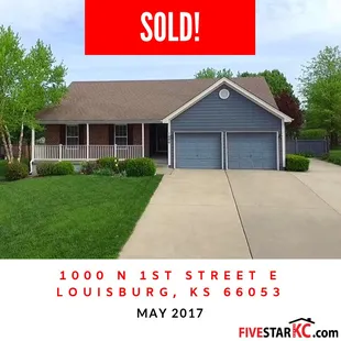 1000 N 1st Street East, Louisburg, KS 55053 Subdivions: Summerfield Farm County: Miami County, KS Sold: May 2017