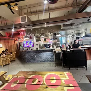 sushi and sashimi, interior