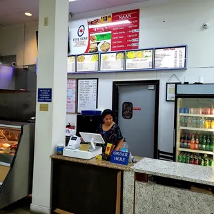 Counter to order and pickup.