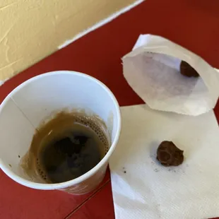 Espresso and cayenne truffle