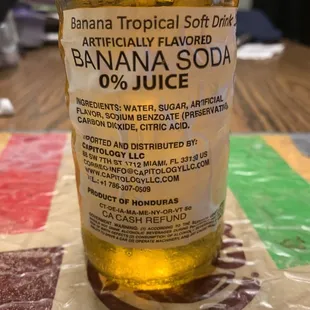 Well ok , not really anything of dietary value . . YEAH , but it's just Soda