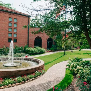 Garden view from The Terrace at Five Steakhouse