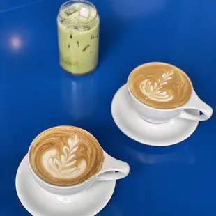 Matcha iced latte with oat milk, Latte, Cafe Stefano