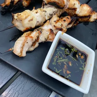 Chicken skewers