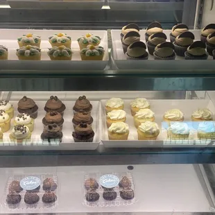a variety of cupcakes