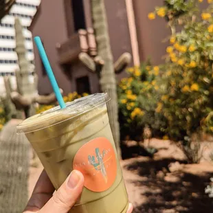 Matcha Latte with Oat Milk