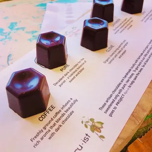 Chocolate truffle flight!