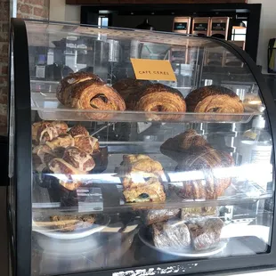 a display of pastries