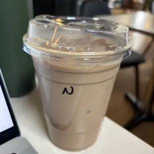 Shot in the nuts iced latte