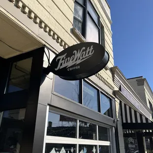 the front of the building