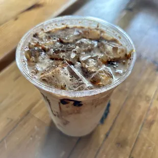 Iced Busy Beaver latte