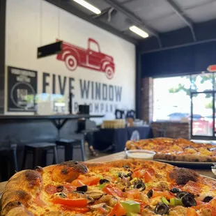 The Five Window pizza