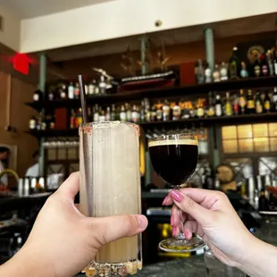 Paloma and espresso martini