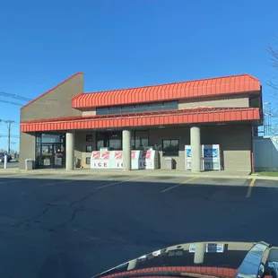  the front of the store