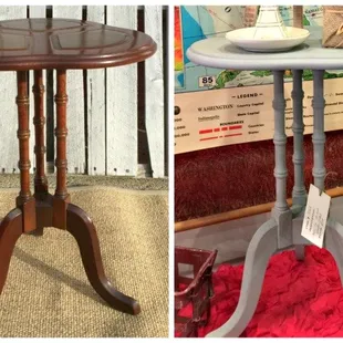 Before &amp; after using Miss Mustard Seed's Milk Paint.