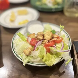 Side salad (get the dill ranch dressing)