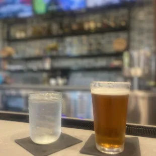 Delicious IPA and a nice water