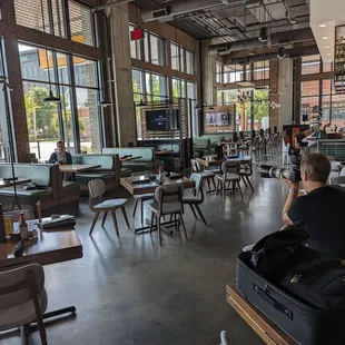 Before they opened for the day.