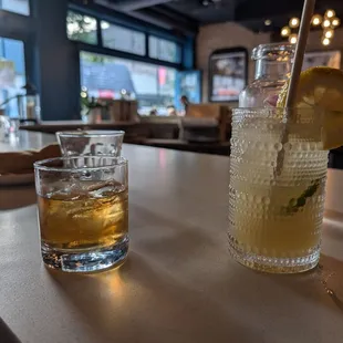 Penelope Rosé cask finish (Bourbon Whiskey), Cucumber and Jasmine Gazoz