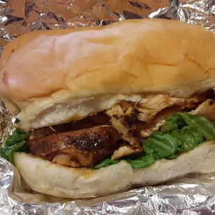 Jerk chicken sandwich