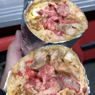 Big Uce Burrito with fried cheese