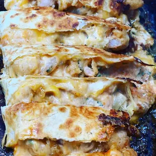 Creamy Fried Shrimp Quesadilla