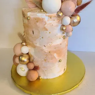Boho inspired baby shower Cake!