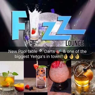 a variety of cocktails and drinks