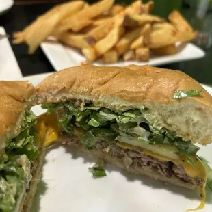 House Burger with cheddar