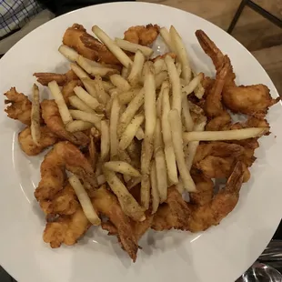 Oh Me, Oh My butterflied fried shrimp