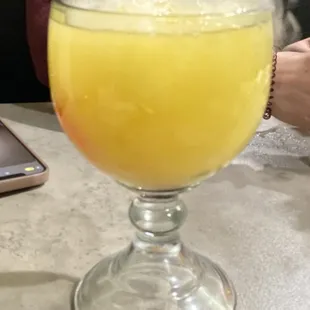 A huge goblet of drinks!