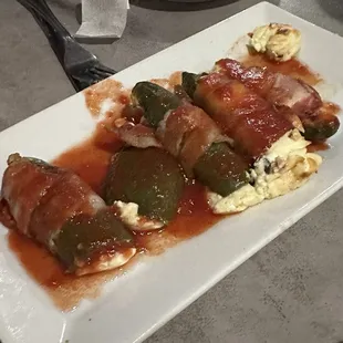 Tiger Twinkie (stuffed jalapeños)