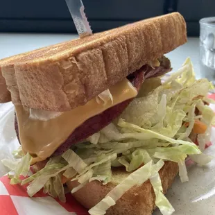 Fried Bologna Sandwich