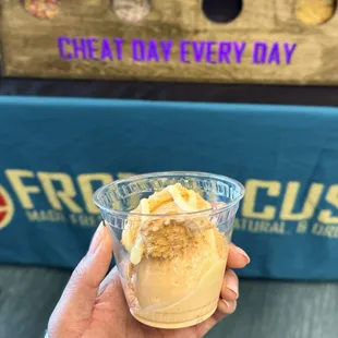 Thai tea ice cream with condensed milk