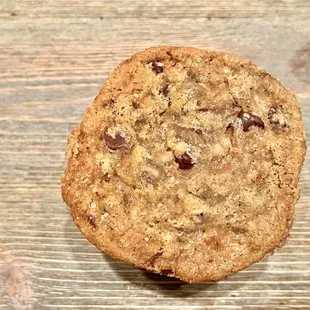 Brown Butter Sea Salt Toffee Cookie. Sweet toffee and rich &amp; savory brown butter are all enhanced by the crunchy sea salt sprinkled on top.