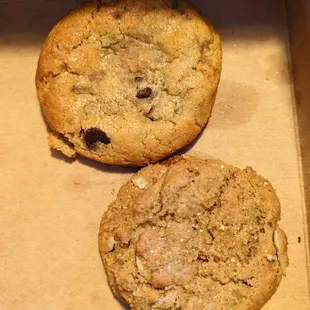 Brown Butter Toffee (top), Sourdough Almond Butter (bottom)