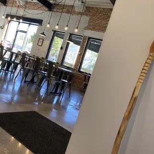 Nice side seating area, walking stick mine!