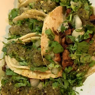 Pastor and Asada Tacos