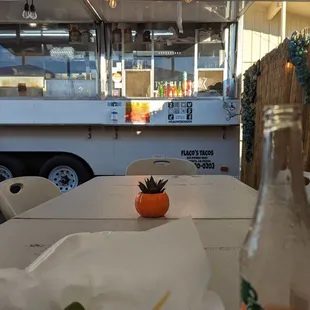 My view at Flaco's dining area after smashing two Taco Supremes and waiting on a third cause I just HAD to have another one.