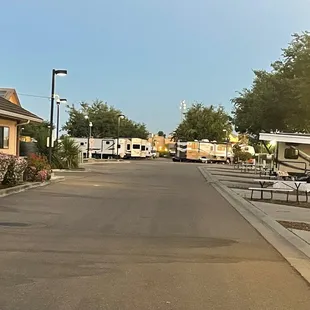 RV parking on right of park.