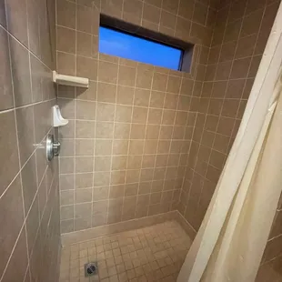 Woman&apos;s showers were very clean.