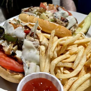 A1A Fishwich with a side of fries