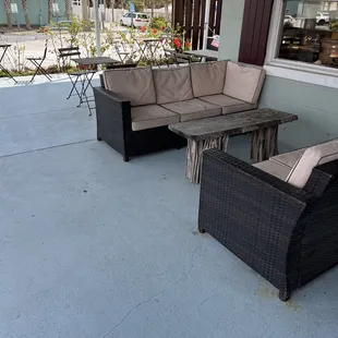 Outside seating