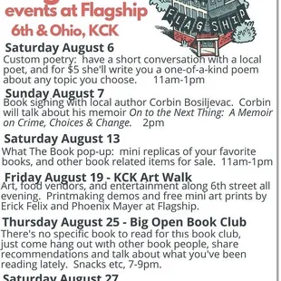 August events!