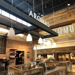 Coffee shop at the mall