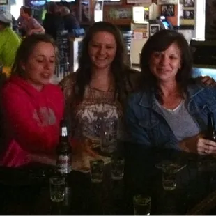 The girls without the red eye! Flagstone opened up special for us 3rd shifters! Nah, they were already open!