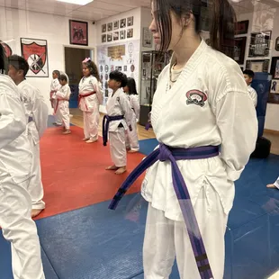 My babies Josiah and Candace Karate  Class