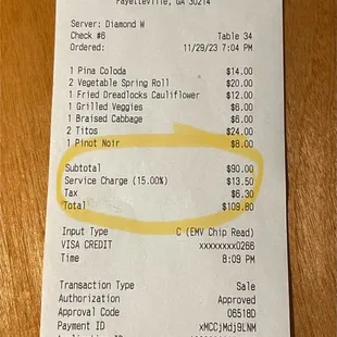 They include the tip!!! Be sure you don&apos;t tip on their tip!!!!!