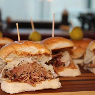 Applewood Smoked Pulled Pork Sliders